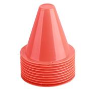 Soccer Training Cones Football Markers Durable Bright Colored PE Plastic Training Accessories for Soccer Practice Drills Youth and Adult Players Yellow Blue Green Orange Red 10 PCS (Orange)
