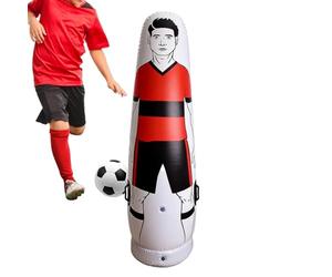 Soccer Training Defender - Portable Practice Wall For Agility | Heavy Duty PVC High Protection Soccer Kick Defender | For Adults Professionals Enthusiasts Beginners Boys Kids Teen, 160-203cm Height Op