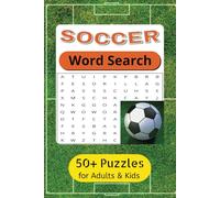 Soccer Word Search Puzzle Book: Word Searches with Easy to Read Print about Soccer, Football, and More | 6x9 inches, 110 pages | 50+ Puzzles... Gift for Vacations, Holidays and Relaxing