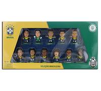 SoccerStarz Figurine 202561 – Pack de 11 figurines officielles de l'équipe du Brésil – Nintendo