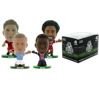 SoccerStarz- Liverpool, Manchester City, PSG Mini Figurine de Football (Lot de 4), NEWSS4PK, Petit