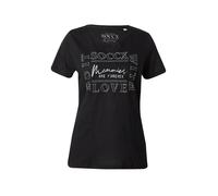 Soccx T-shirt 'Memory Lane' noir / argent, Taille XS