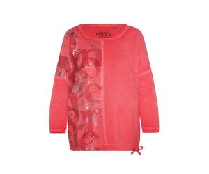 Soccx T-shirt 'Memory Lane' rouge / argent, Taille XS