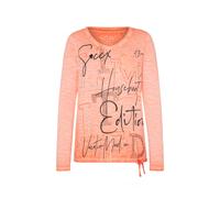 Soccx T-shirt 'Rock the Boat' orange chiné / noir / argent, Taille S