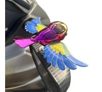 SOCEIMPTS Flying Bird Décoration de voiture - Mouvement d'aile réaliste, pour voitures, motos, casques, accessoire de voiture amusant et créatif (bleu)