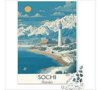 Sochi, Russia Puzzles 1000 pièces | puzzle pour une soirée créative une belle façon de profiter d'un passe temps calme et créatif à la maison le soir38x52cm