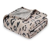 SOCHOW Uragiri Plaid Couverture Polaire, Couverture en Peluche Légère Super Douce Confortable Couverture de Lit, Léopard Chocolat 150 x 200 cm
