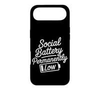Social Battery Permanently Low Introverti drainé - Coque pour iPhone Air