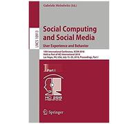 Social Computing And Social Media. User Experience And Behavior