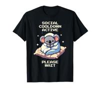 Social Cooldown Active | Pixel Art pour une faible énergie sociale T-Shirt