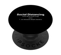 Social Distancing an Introverts Dream Scenario PopSockets PopGrip Adhésif