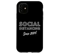 Social Distancing Since 2004 Funny 2000's Meme Birthday 2004 Coque pour iPhone 11