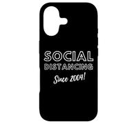 Social Distancing Since 2004 Funny 2000's Meme Birthday 2004 Coque pour iPhone 17
