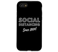 Social Distancing Since 2004 Funny 2000's Meme Birthday 2004 Coque pour iPhone SE (2020) / 7/8
