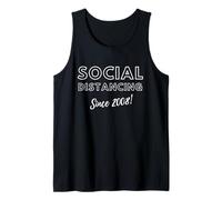 Social Distancing Since 2008 Funny 2000s Meme Birthday 2008 Débardeur