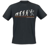Social Distortion Evolution Homme T-Shirt Manches Courtes Noir 100% Coton Regular/Coupe Standard
