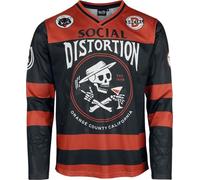 Social Distortion Hockey Jersey Homme Jersey multicolore 5XL 100% Polyester Large