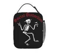 Social Distortion Music Band Sac à Lunch isolé pour Le Bureau Punk Rock Récipient Alimentaire Glacière étanche Boîte à bento Thermique