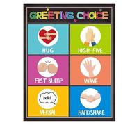 Social Emotional Learning Poster Greeting Choice Classroom Rules Back to School Decor for All Grade Levels(Unframed,16x24inch(40x60cm))