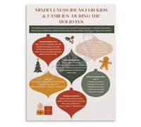 Social Emotional Learning Poster Mindfulness Activities for Canvas Wall-Art for Classroom Decor Teachers Calm Corner Tool Educational Print(Unframed,12x18inch(30x45cm))