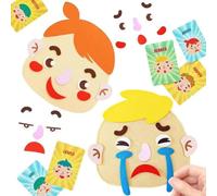 Social Emotional Learning Toy, Felt Making Faces Game, Feelings Activity Se | Felt social emotional learning toy helps kids recognize and express feelings through fun face making games at home or school.