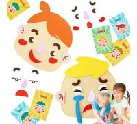 Social Emotional Learning Toy - Making Faces Felt Game | Social Emotional Making Faces Kit Multiplayer Felt Emoticon Game For Park Car Outdoors Home School And Group Play