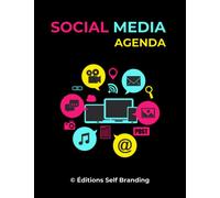 Social Media Agenda: Planifiez Et Organisez Vos Publications Sur Toutes Les Plateformes De Réseaux Sociaux, Parfait Pour les Influenceurs, Comprend Un ... Contacts et Un Calendrier Simple 2023-2024