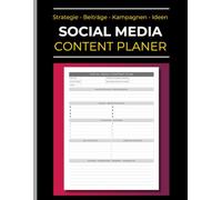 Social Media Content Planer: Redaktionsplaner für Influencer & Unternehmen - Organizer für Strategie, Beiträge, Kampagnen und Ideen