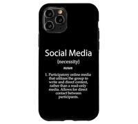 Social Media Definition Social Media Influencer Marketing Coque pour iPhone 11 Pro