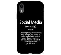 Social Media Definition Social Media Influencer Marketing Coque pour iPhone XR