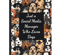 Social Media Manager Dogs Themed Accounts Book: Record Your Income & Expenses and Maintain Accounts | Funny Social Media Manager Gifts