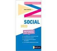 Social - Mini-Précis 2023 - Evelyne Cornu-Gaidan - Nathan - broché - Etude