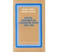 Social Research in Communication and Law, COMMTEXT SERIES Jeremy Cohen (Auteur)
