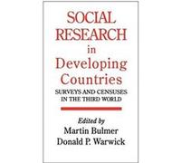 Social Research in Developing Countries Martin Bulmer (Auteur)