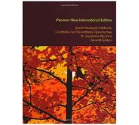 Social Research Methods: Qualitative And Quantitative Approaches