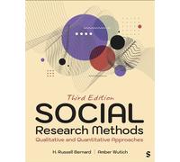 Social Research Methods Qualitative and Quantitative Approaches - H. Russell Bernard - SAGE Publications, Inc - ebook (ePub) - Livre