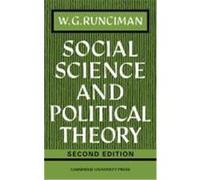 Social Science and Political Theory W. G. Runciman (Auteur)