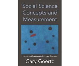 Social Science Concepts and Measurement Gary Goertz (Auteur)