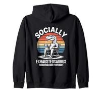 Socialement épuisé, dasaurus récupérant Depuis Hier Sweat à Capuche