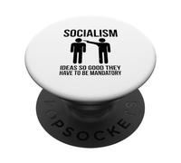 Socialisme (déclaration ironique Amusante) PopSockets PopGrip Adhésif