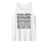 Socialisme des médias Sociaux Débardeur