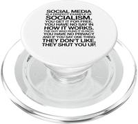 Socialisme des médias Sociaux PopSockets PopGrip pour MagSafe