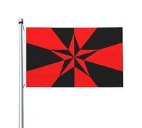 Socialiste Libertaire Bannière Avec Œillets Drapeau De Jardin Drapeau Pour Cour Célébrations Maison 3X5Ft