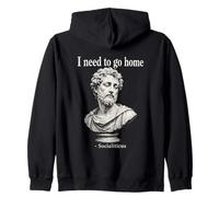 Socialiticus Statue Romaine drôle Histoire Sarcastique Meme Sweat à Capuche
