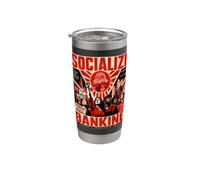 Socialize Banking - Socialistes démocratiques d'Amérique, DSA Gobelet isotherme en acier inoxydable double paroi