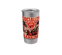 Socialize Banking - Socialistes démocratiques d'Amérique, DSA Gobelet isotherme en acier inoxydable double paroi