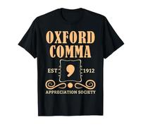 Société d'appréciation de la Grammaire d'Oxford Comma Humor pour Les Enseignants T-Shirt
