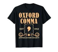 Société d'appréciation de la Grammaire d'Oxford Comma Humor pour Les Enseignants T-Shirt Graphique avec Valeur