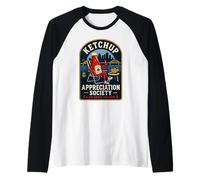 Société d'appréciation du Ketchup Pittsburgh Yinz Love Catsup Manche Raglan