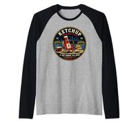 Société d'appréciation du Ketchup Pittsburgh Yinz Love Catsup Manche Raglan